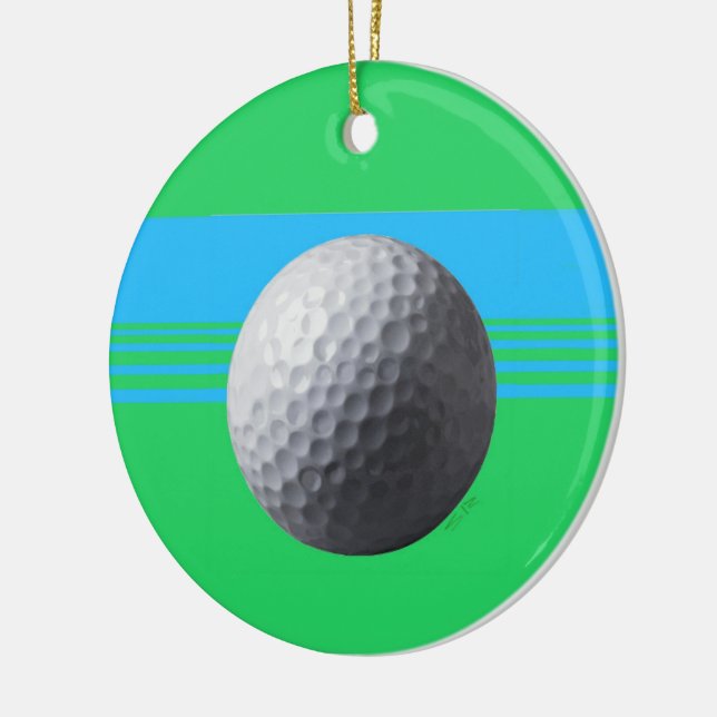 Ornamento à volta de Golf Ball (Esquerda)