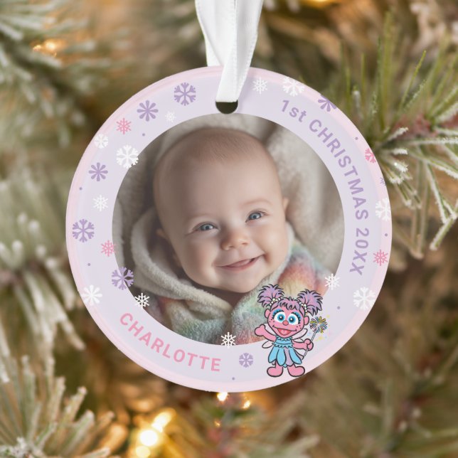 Ornamento Abby Cadabby Baby's 1st Christmas Photo Ornament (Árvore)