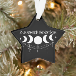 Ornamento Abençoado Solstice Wicca Pagan Witchy