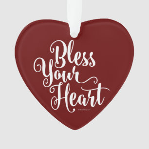 Ornamento Abençoe seu coração
