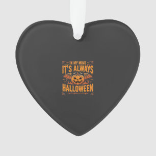 Ornamento Abóbora de Halloween sempre Morcego Vetor Design_1
