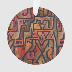 Ornamento Abstrato de Bruxas de Paul Klee Forest
