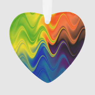 Ornamento Abstrato de multicores onduladas