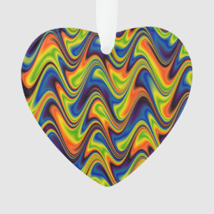 Ornamento Abstrato de multicores onduladas