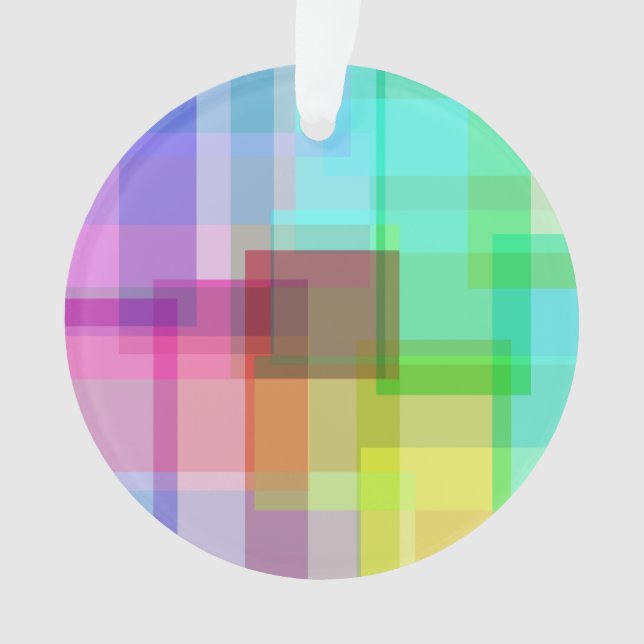 Ornamento abstrato ininterrupto colorido (Frente)