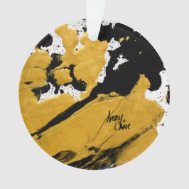 Ornamento ABSTRATO preto e Dourado de Alma Ignado SPWW