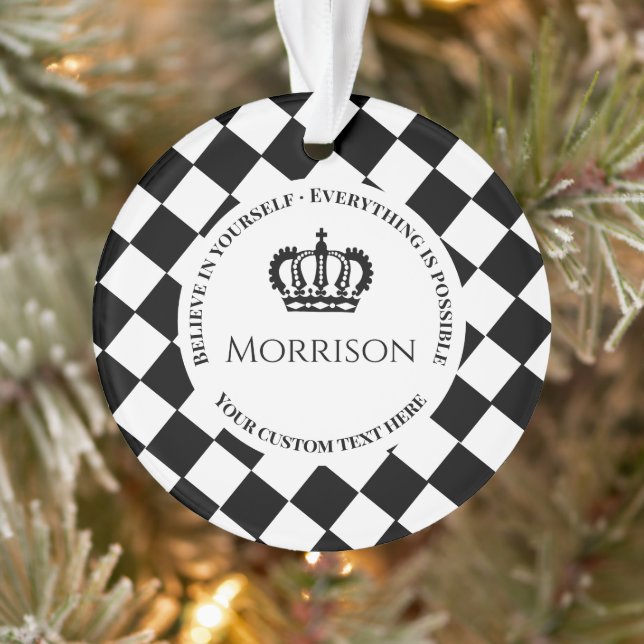 Ornamento Acredite em si mesmo Tudo é possível Fio (Árvore)