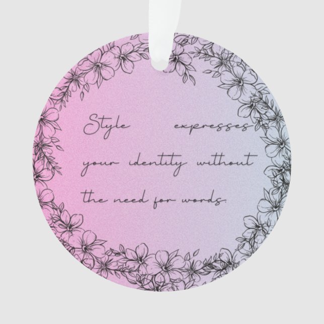 Ornamento acrílico (Frente)