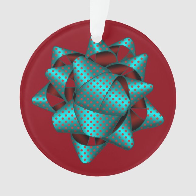 Ornamento Acrílico Bonito do Arco de Natal (Frente)