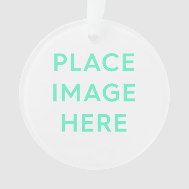 Ornamento acrílico, Círculo (Frente)