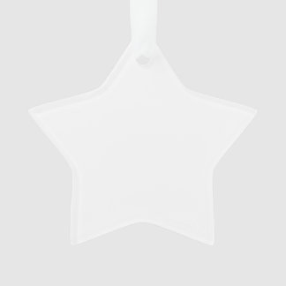 Ornamento acrílico da estrela