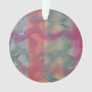 Ornamento Acrílico de Abstrato de Pastel