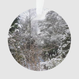 Ornamento acrílico de Árvores Neves