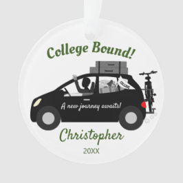 Ornamento Acrílico de Cara Vinculada à Faculdade