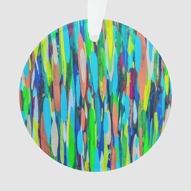 Ornamento acrílico de chuva de novembro (Frente)