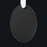 Ornamento acrílico de Cinzas pretas e prateadas<br><div class="desc">Preto e cinza dão equilíbrio a qualquer espaço.</div>