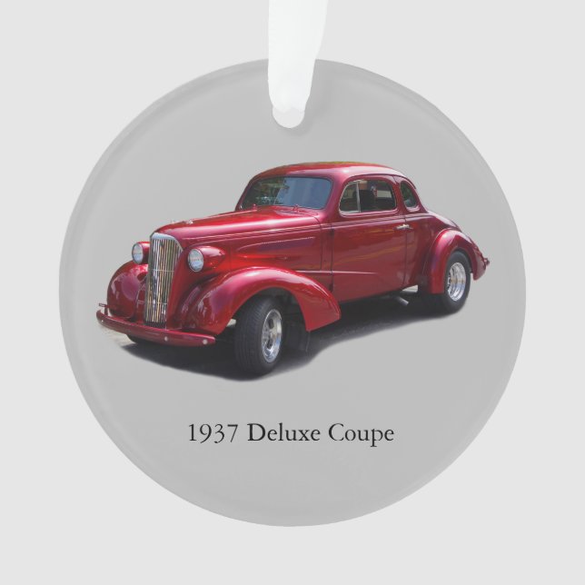 Ornamento acrílico de Coupe Deluxe 1937 (Frente)