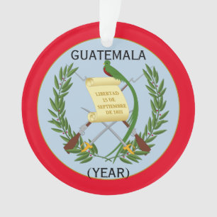 Ornamento acrílico de férias da Guatemala