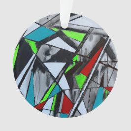 Ornamento acrílico de fumos e espelhos