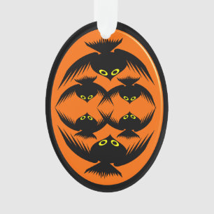 Ornamento acrílico de Halloween Crows