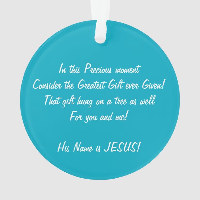 Ornamento acrílico de Life Wreath (Verso)