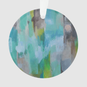 Ornamento acrílico de lua prateada