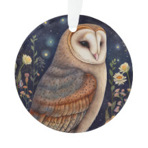 Ornamento acrílico de Midnight Owl
