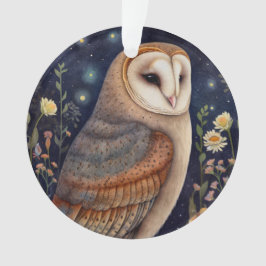 Ornamento acrílico de Midnight Owl