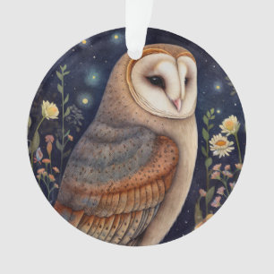 Ornamento acrílico de Midnight Owl