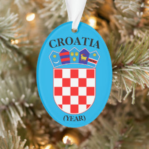 Ornamento acrílico de Natal para Férias da Croá