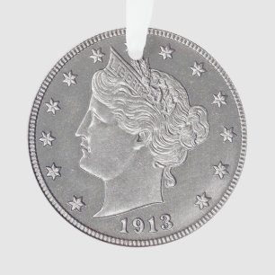 Ornamento acrílico de níquel de cabeça de liberdad