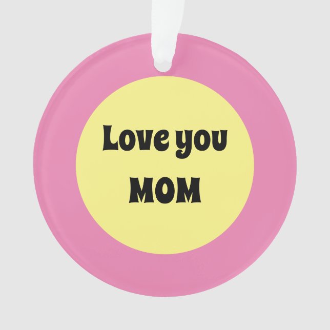 Ornamento Acrílico de Ponto Amarelo (Frente)