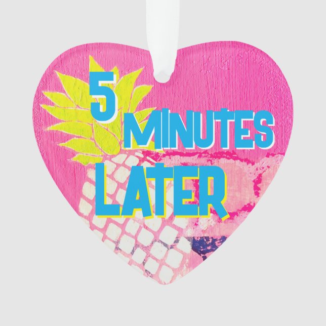 Ornamento acrílico de praia (Frente)