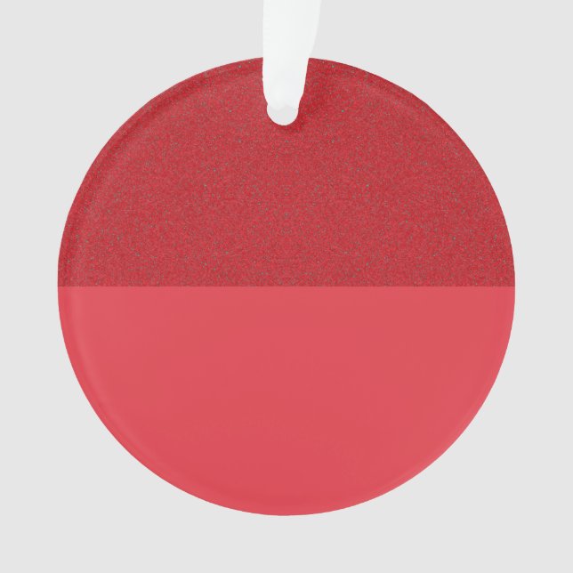 Ornamento acrílico de tomate Red Split-Finish (Per (Frente)
