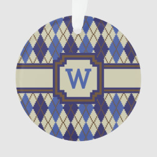 Ornamento acrílico do Blueberry Scone Argyle