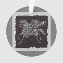 Ornamento Acrílico do Guerreiro Místico