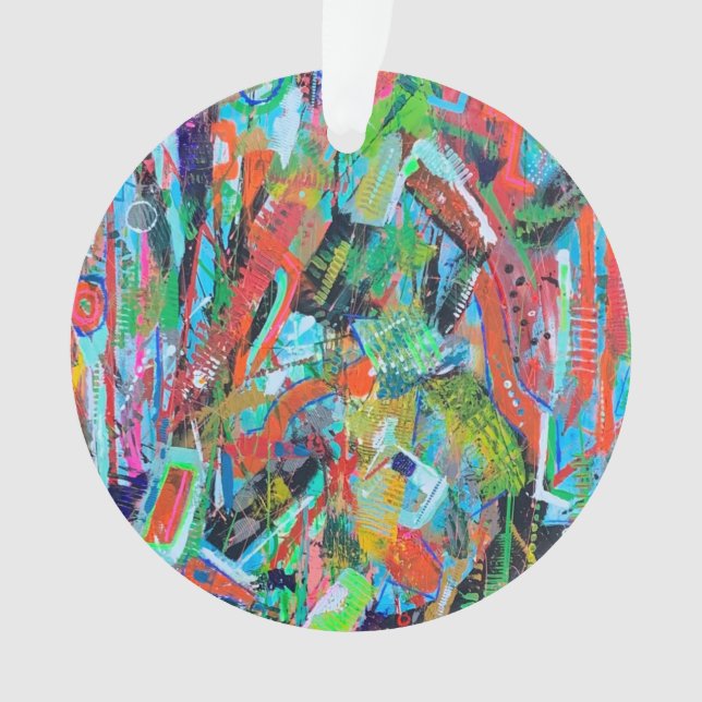 Ornamento acrílico do Piano Man (Frente)