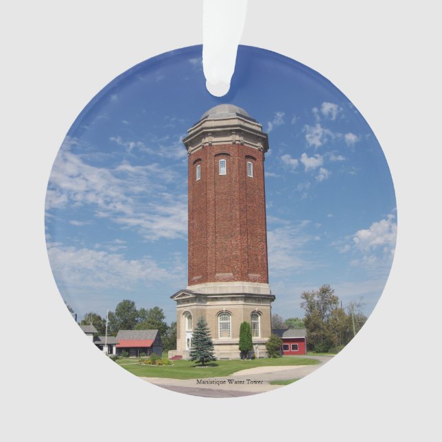 Ornamento acrílico em torre de água manística (Frente)