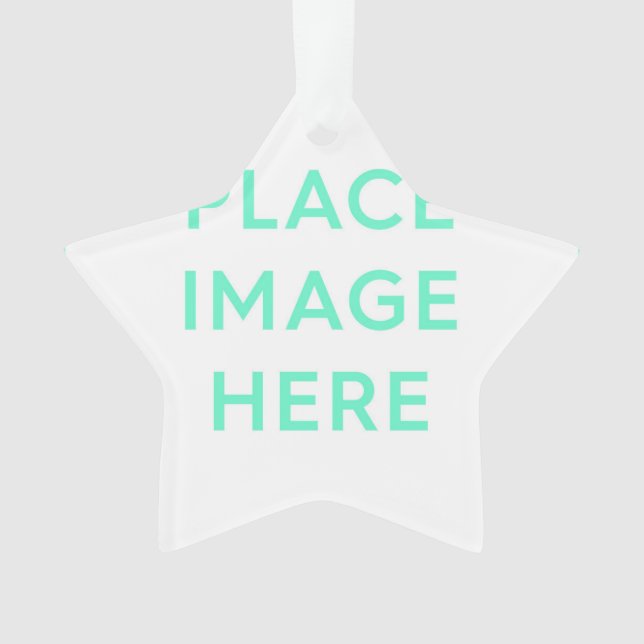 Ornamento acrílico estrelado (Frente)