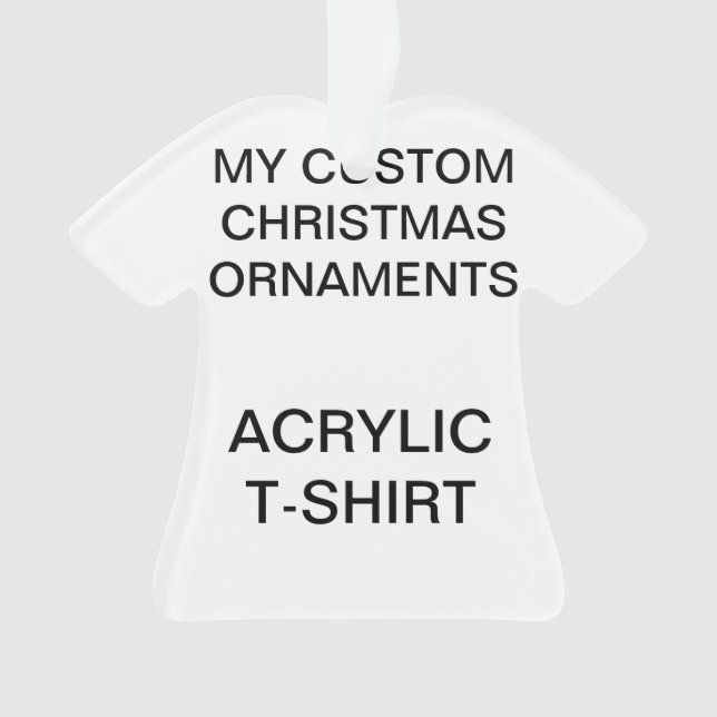 Ornamento acrílico feito sob encomenda da árvore (Frente)