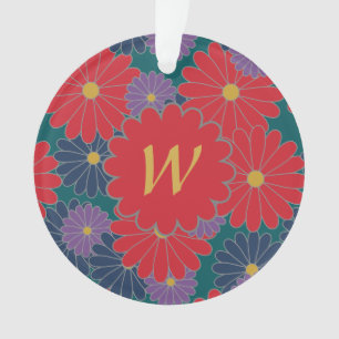 Ornamento Acrílico Floral de Queda de Splashy