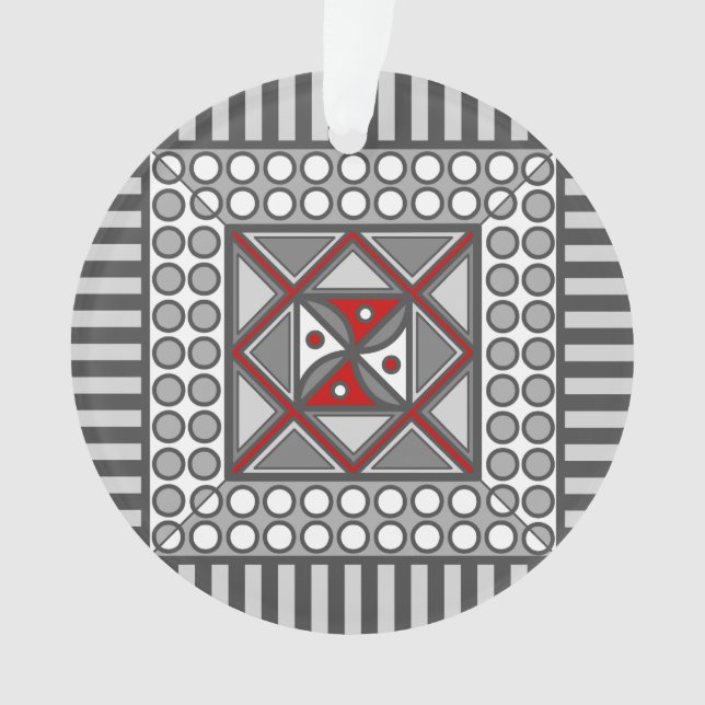 Ornamento Acrílico Geométrico Alternativo (Frente)