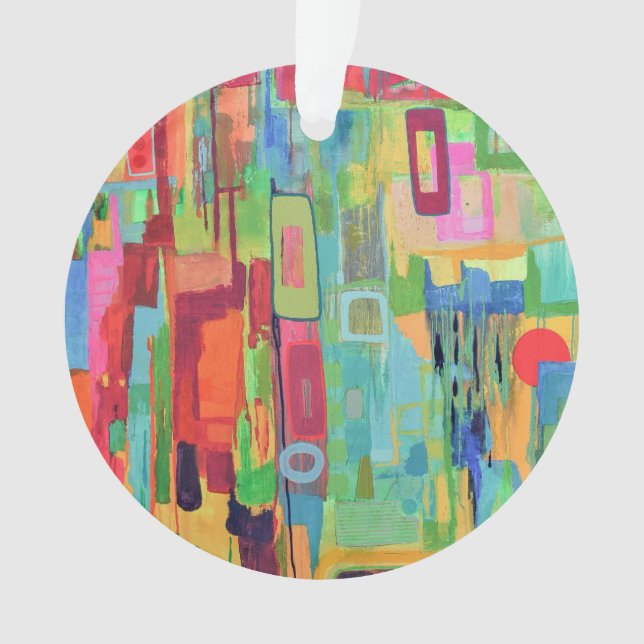 Ornamento Acrílico Laranja Sunshine (Frente)