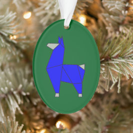 Ornamento acrílico Origami Llama