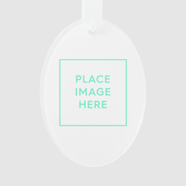 Ornamento Acrílico Oval (Frente)