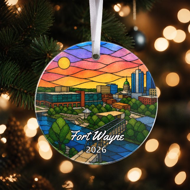 Ornamento Acrílico Personalizado de Fort Wayne, Pe (Criador carregado)