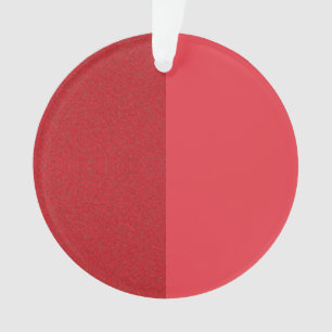 Ornamento acrílico ruído vermelho de tomate duplo 