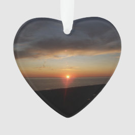 Ornamento Acrílico Sunset do Lago Michigan