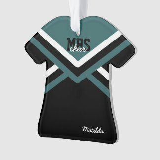 Ornamento acrílicos uniformes do cheerleader