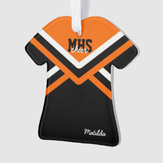Ornamento acrílicos uniformes do cheerleader